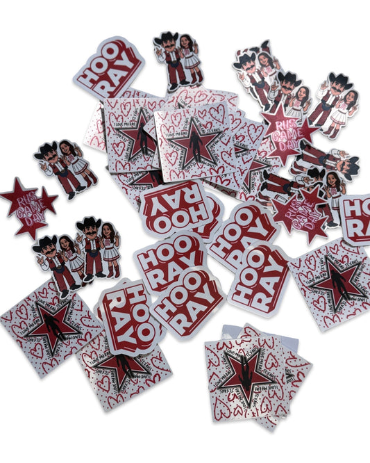 WB Ray High School Spirit Sticker Pack 2025–2026 – Game Day, Cheer, and Mascot Vinyl Decals