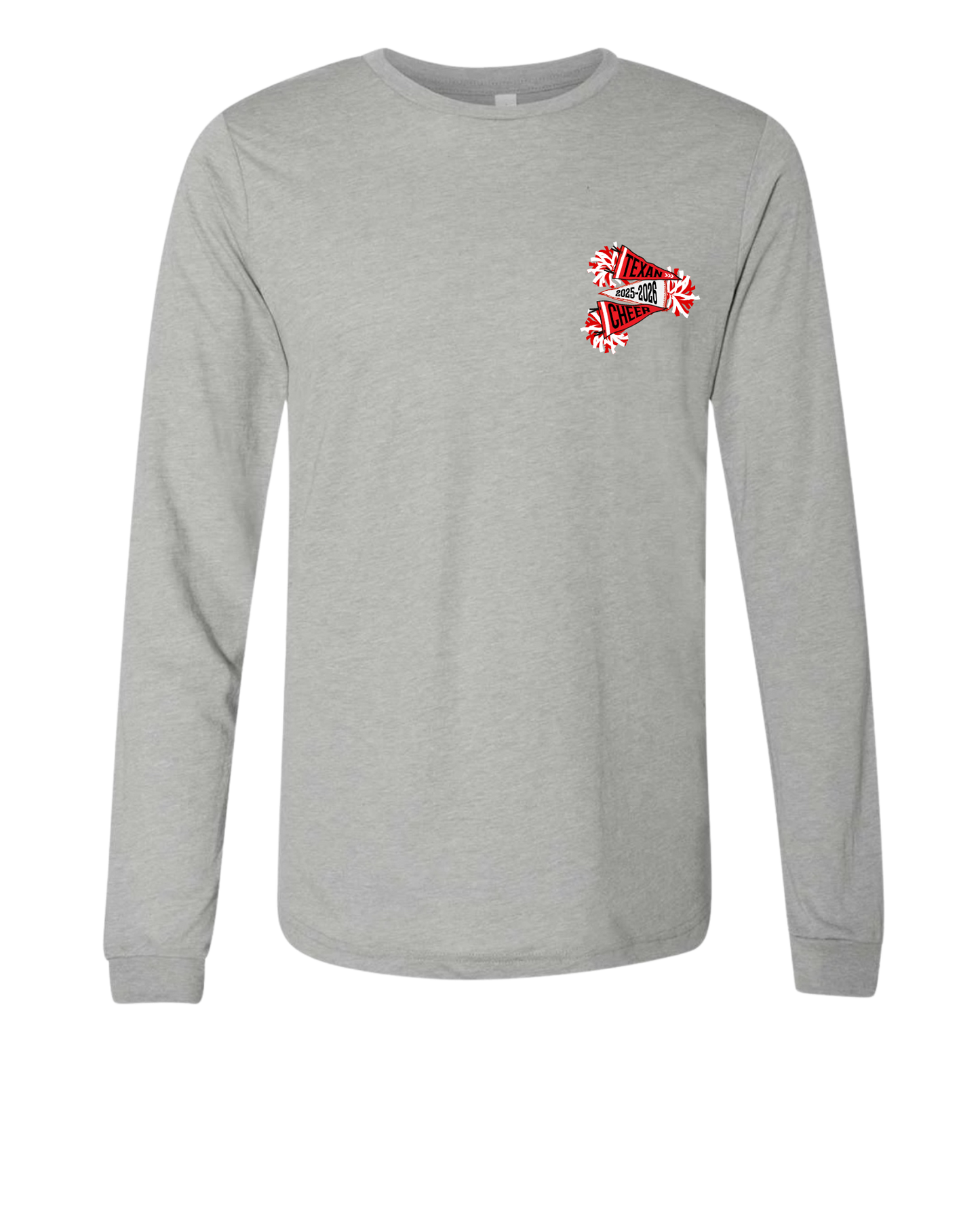 Texan Cheer Pennant Tee - Customizable - Long Sleeve & Short Sleeve
