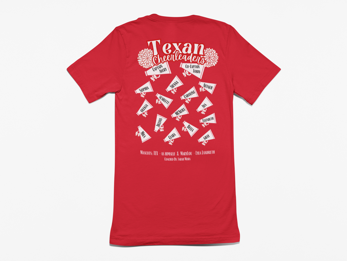 2025 - 2026 Texan Cheer Team Shirt (Custom Front Options)