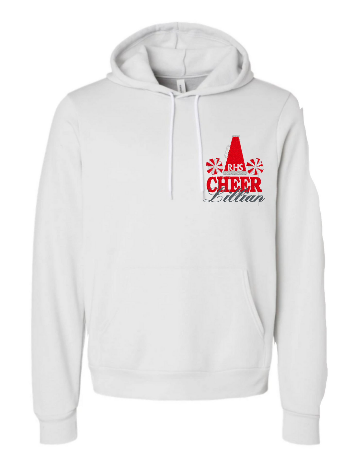 Double Pom & Megaphone Embroidered Hoodie