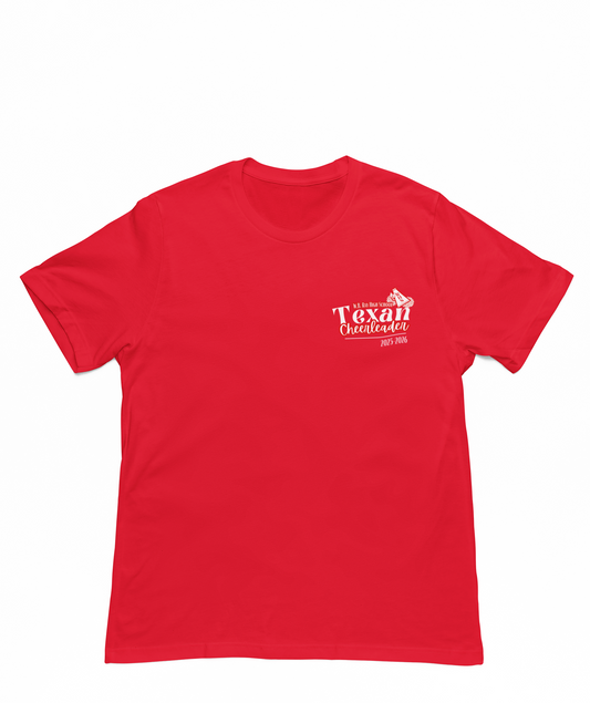 2025 - 2026 Texan Cheer Team Shirt (Custom Front Options)