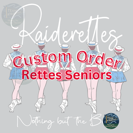 CUSTOM ORDER - LHS Rettes SENIOR SASHES