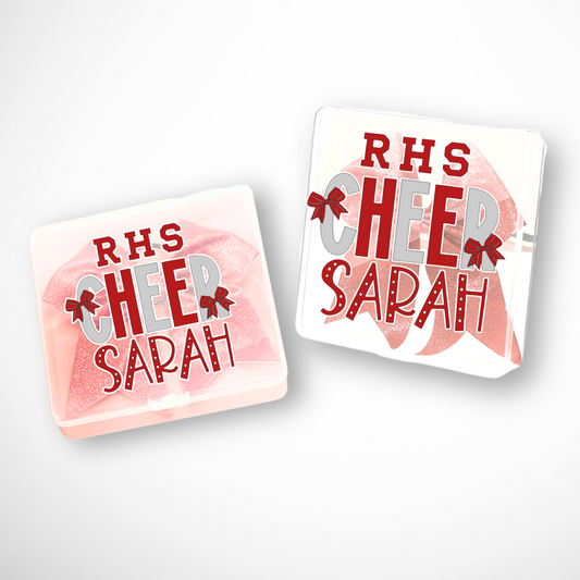 Personalized Cheer Bow Box